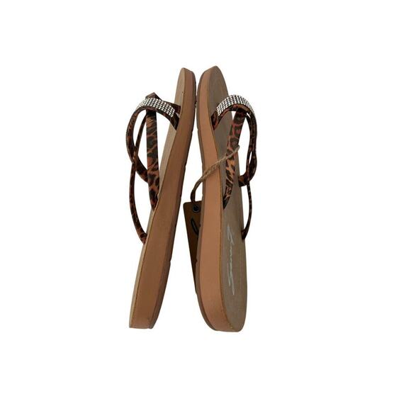 Seven7 Women’s Cute Animal Print Slippers with sequins crossed Strap 
Size 11. - Picture 5 of 10